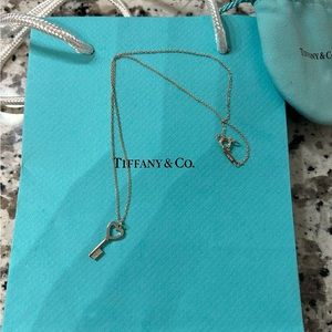 Tiffany Keys Heart Key Pendant in Silver